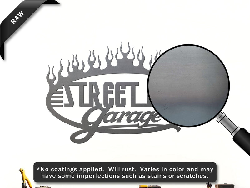 Street Rod Garage Flames