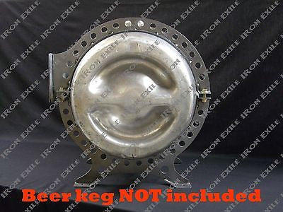 Beer Keg Gas Tank Mounting Brackets RAW STEEL NO LP