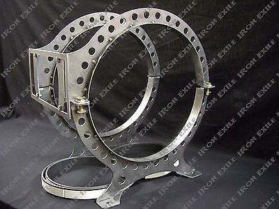 Beer Keg Gas Tank Mounting Brackets RAW STEEL NO LP