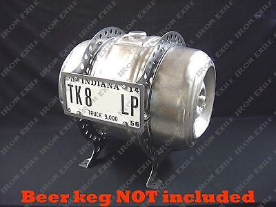 Beer Keg Gas Tank Mounting Brackets RAW STEEL NO LP