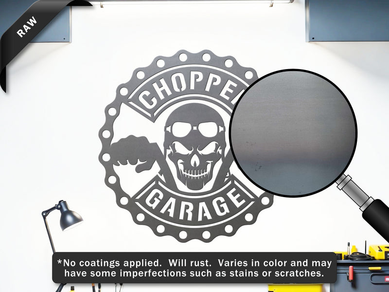 Chopper Garage Sign