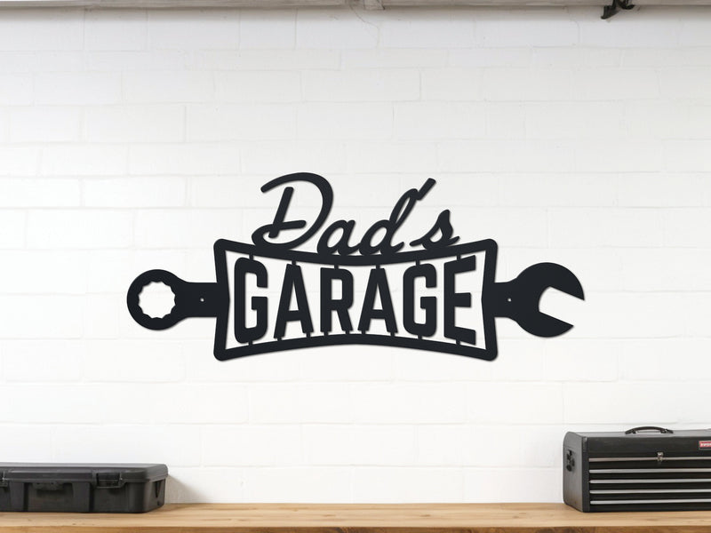 Dads Garage Wrench Sign