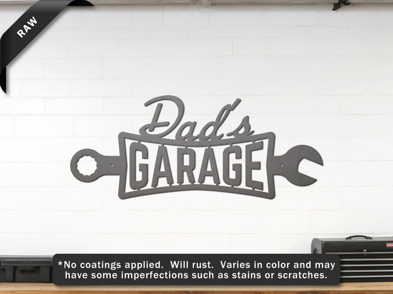 Dads Garage Wrench Sign